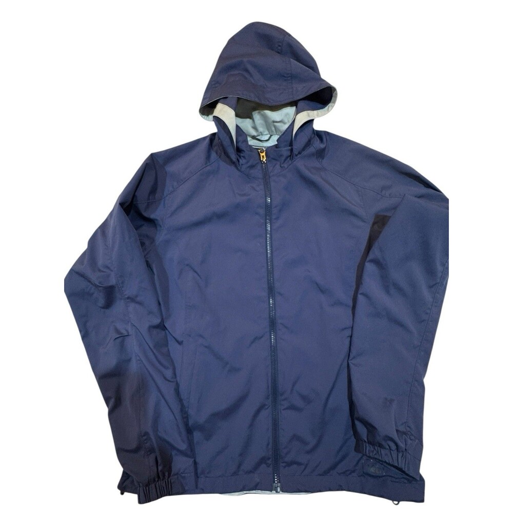 NWOT REI Women’s‎ L Blue Hooded Windbreaker Lightweight Hiking Jacket